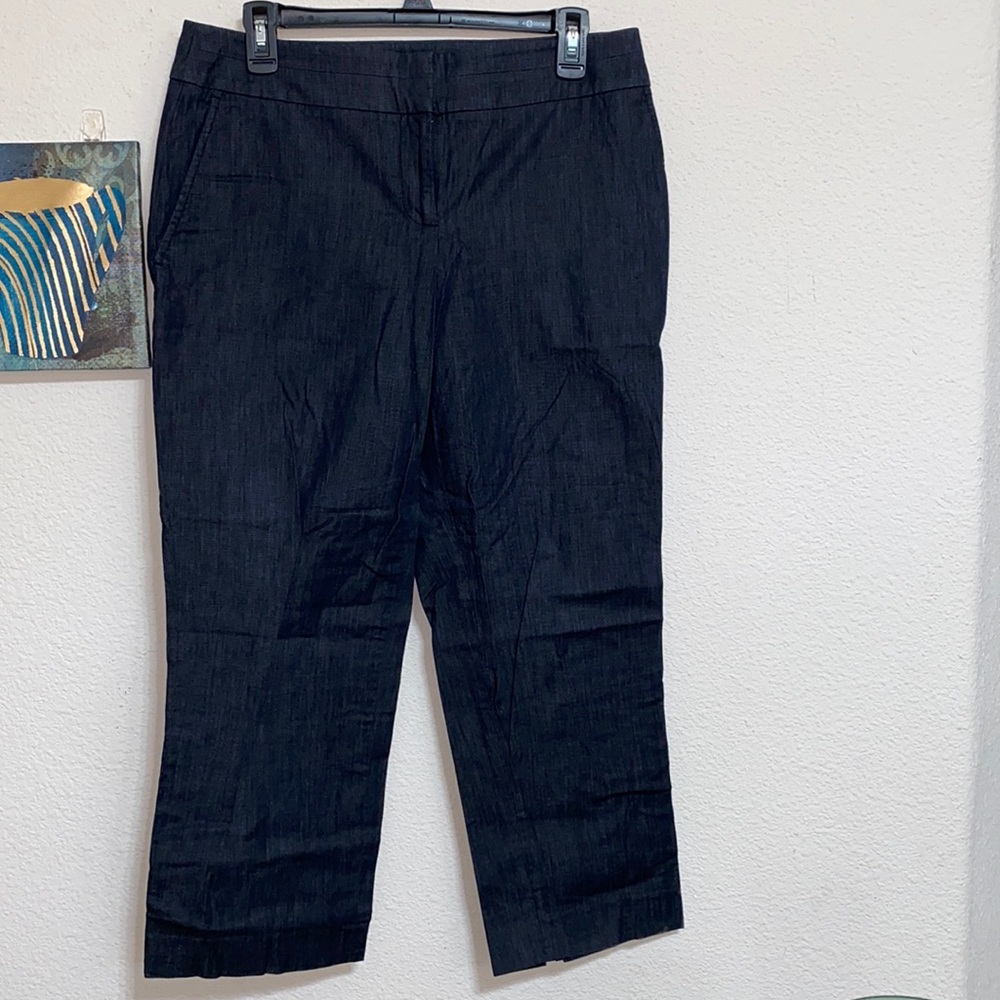 Loft- Gray Cropped Pants - Picture 2 of 4